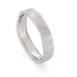Stone Medium Ring Platinum