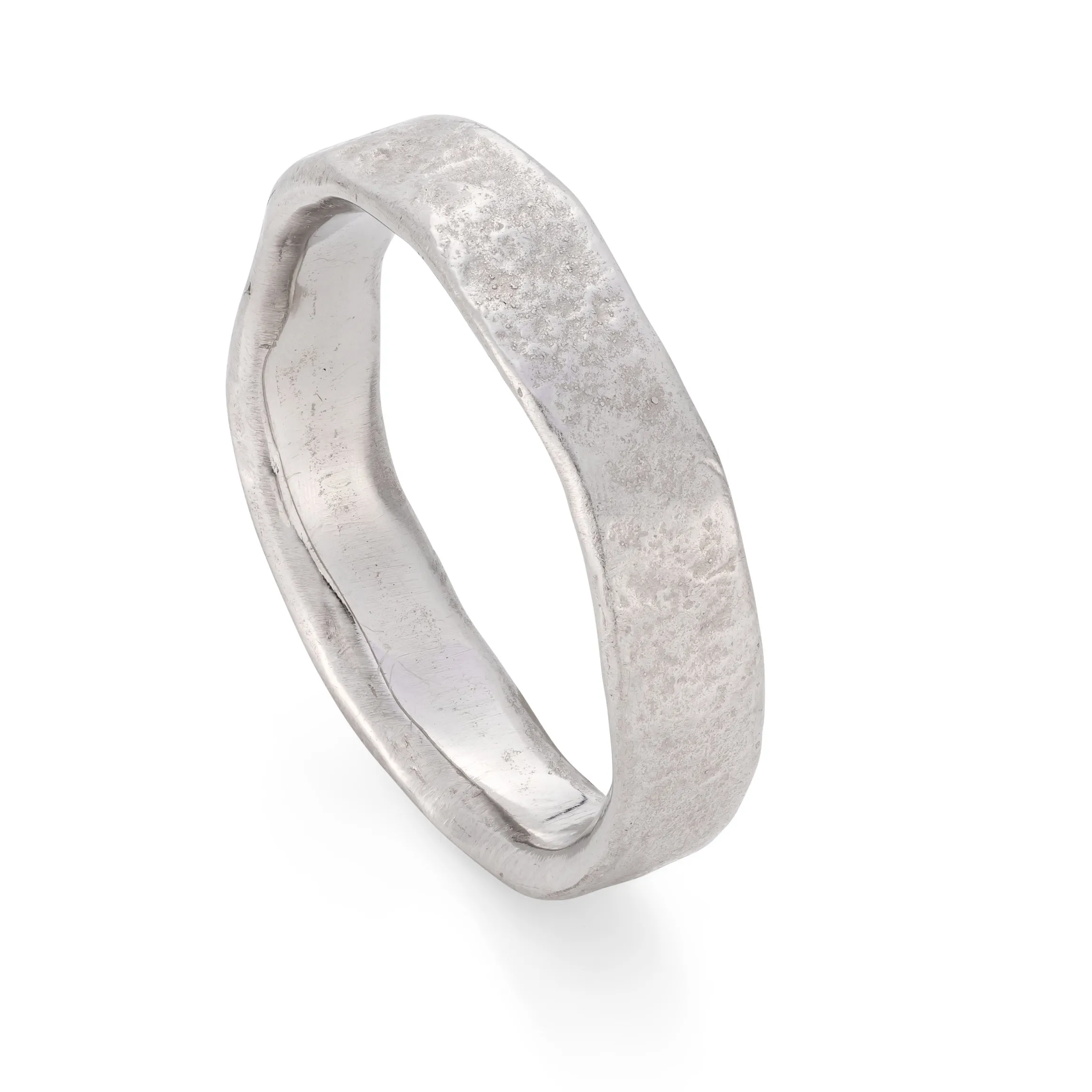 Stone Medium Ring Platinum