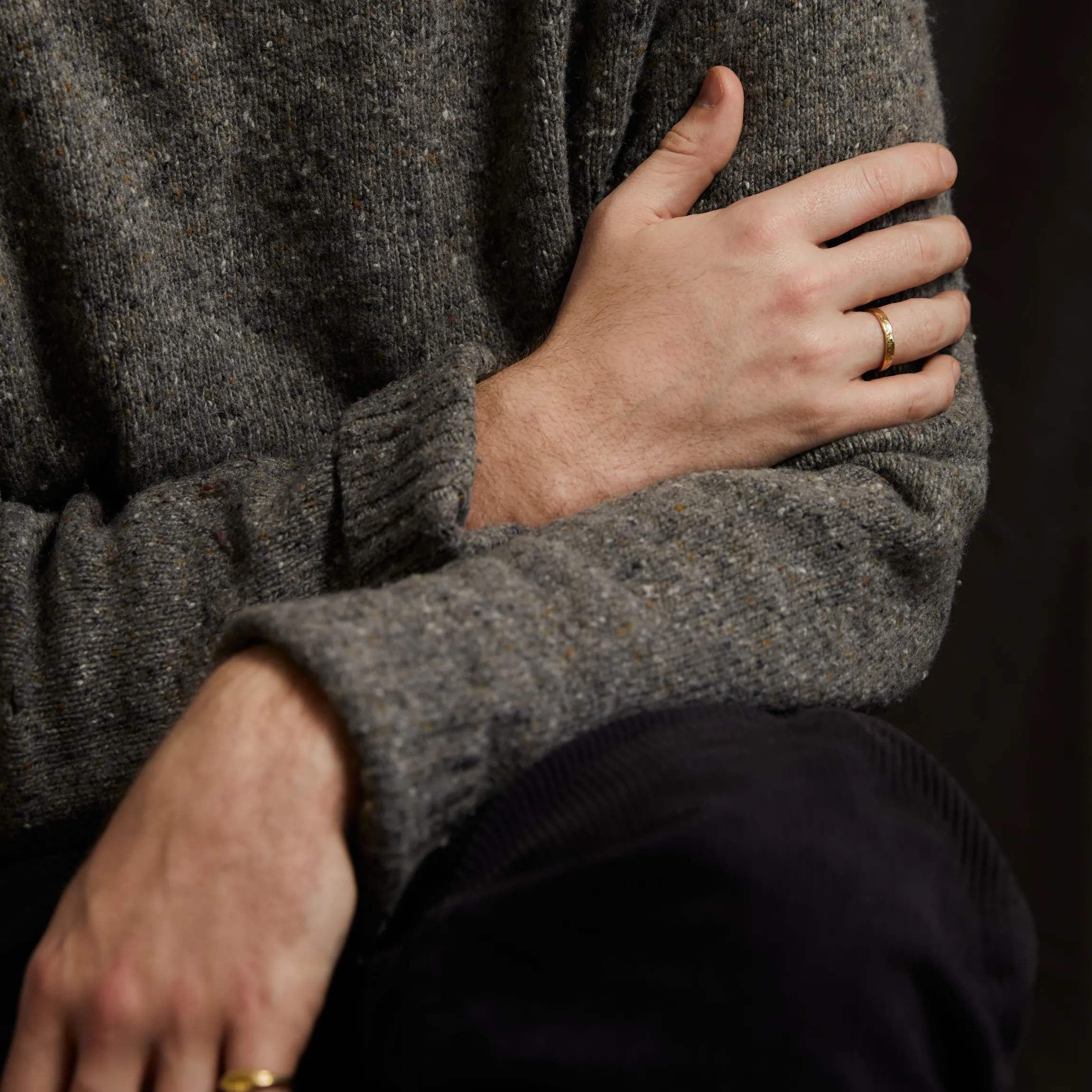 Stone Slim Ring 18ct Gold