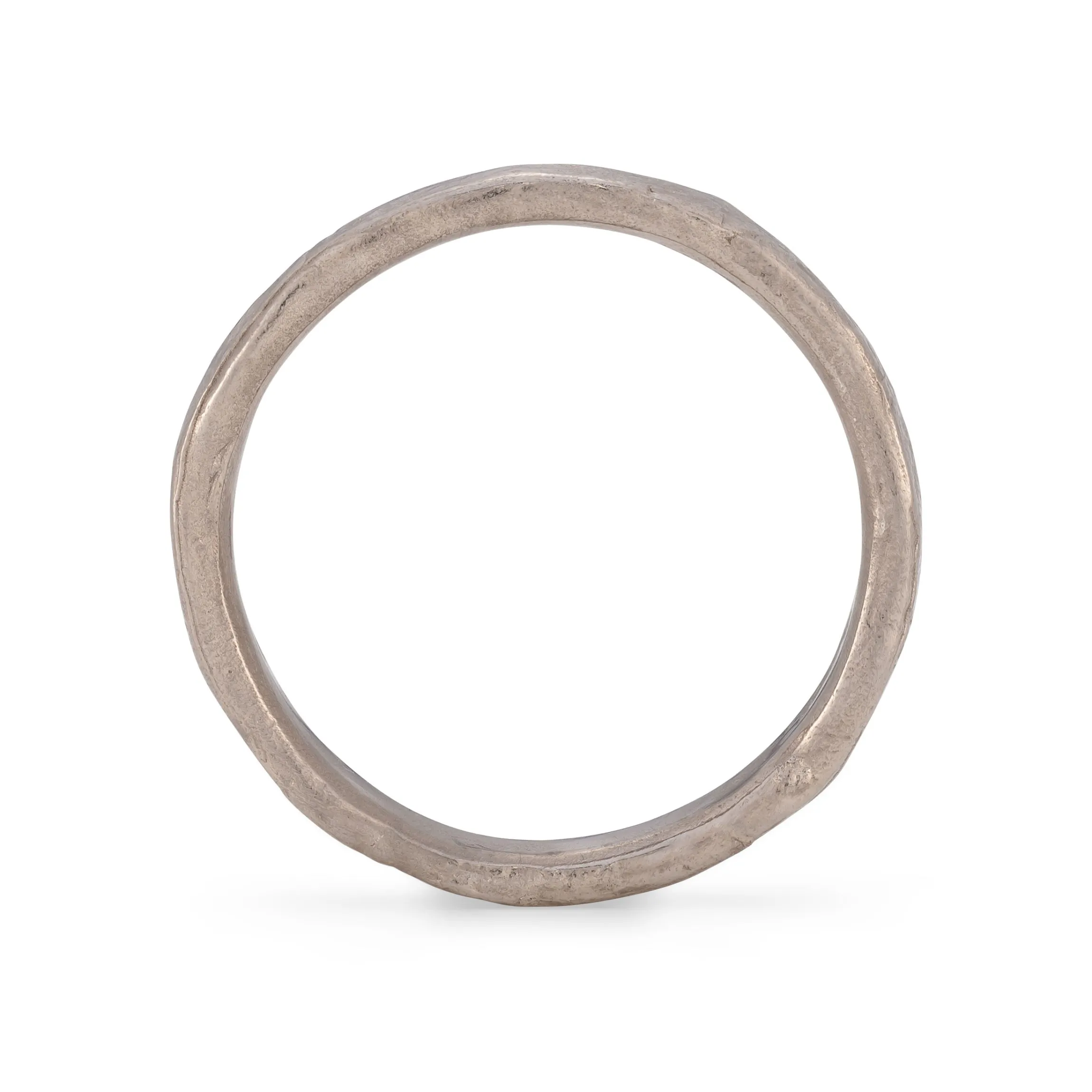 Stone Slim Ring 18ct White Gold