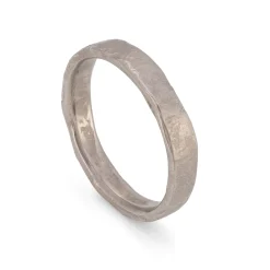Stone Slim Ring 18ct White Gold