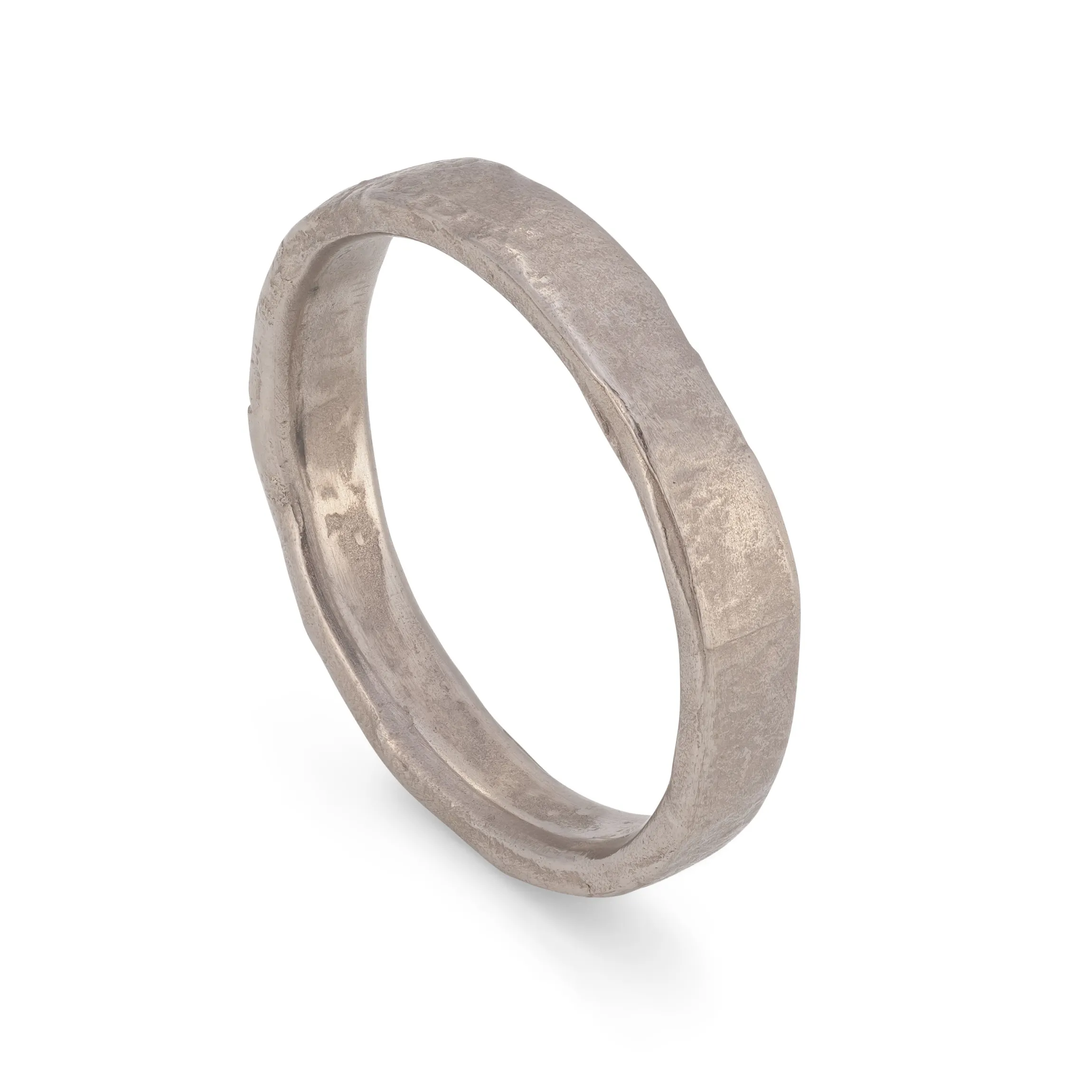 Stone Slim Ring 18ct White Gold