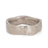Stone Wide Ring 18ct White Gold