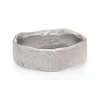 Stone Wide Ring Platinum