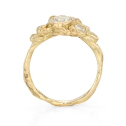 Sunshine Diamond Adakite Ring