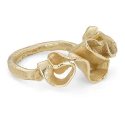 Tall Scribble Ring 9ct Gold