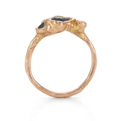 Teal Rose Adakite East Ring