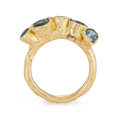 Teal Sea Anemone Ring