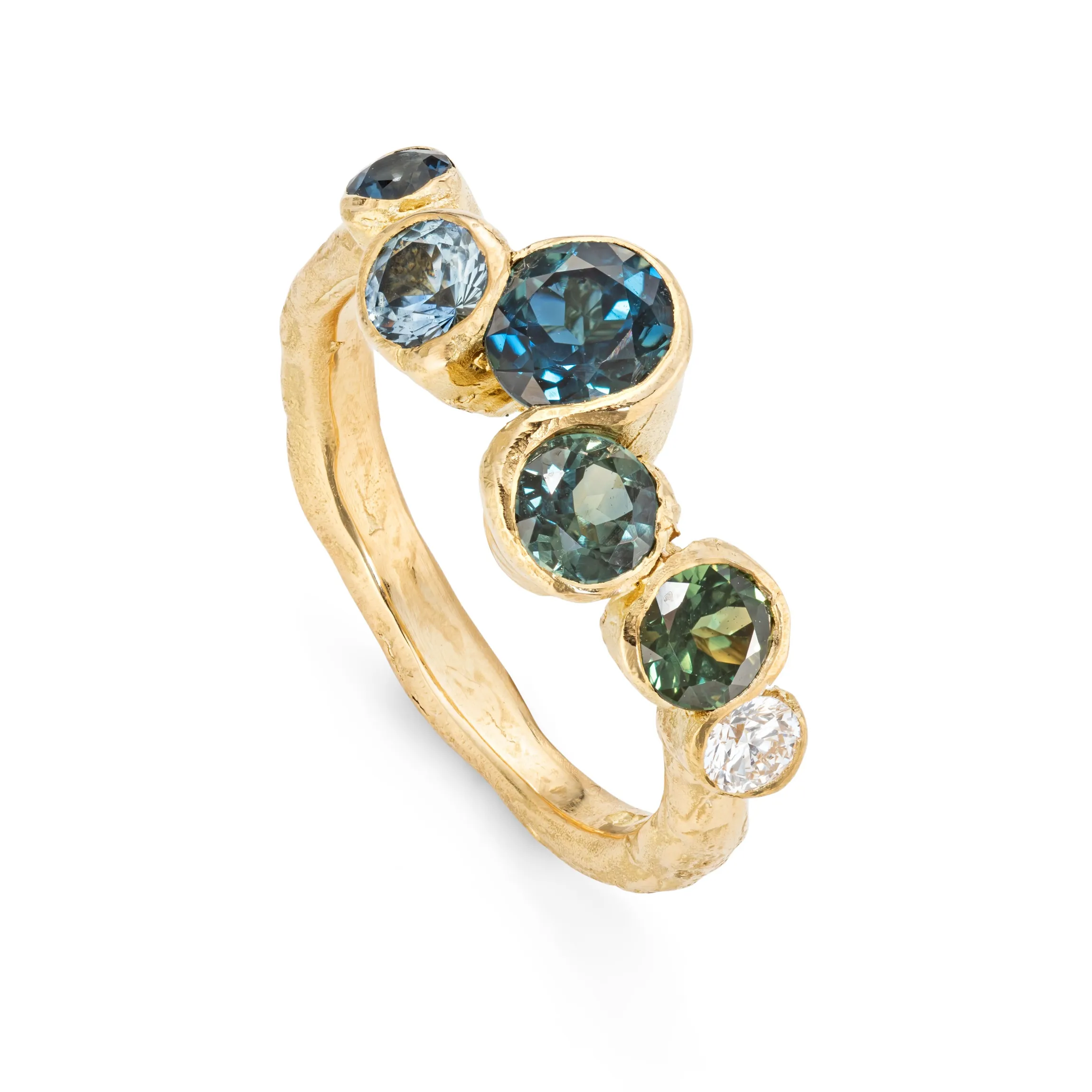 Teal Tidal Bay Ring