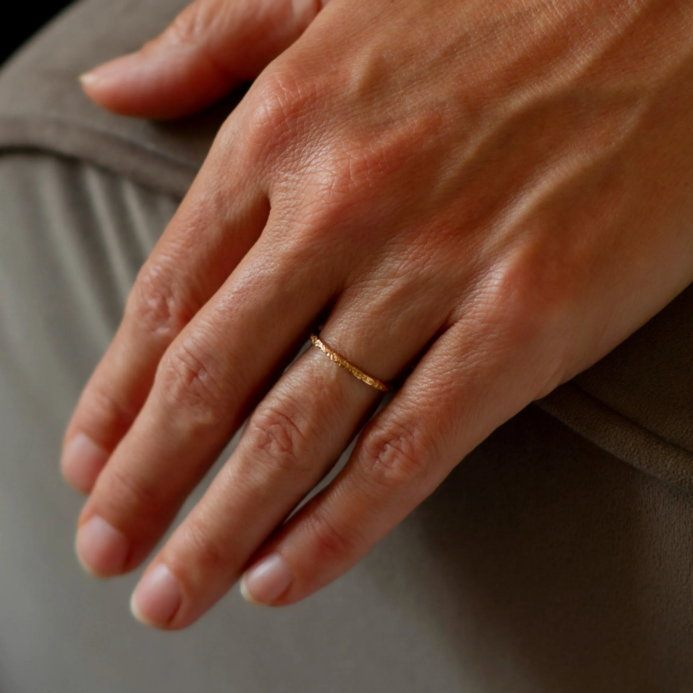 Urchin Skinny Ring 18ct Rose Gold