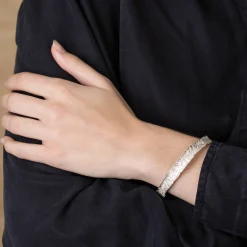 Wave Bangle Silver