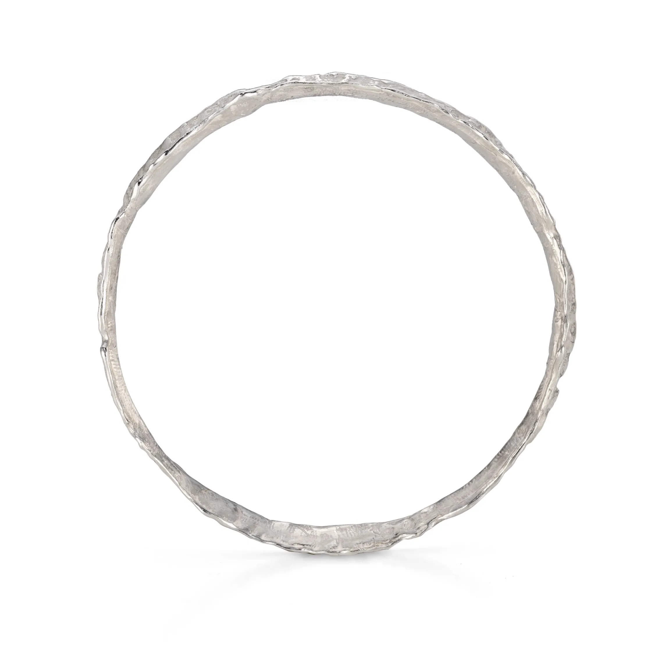 Wave Bangle Silver