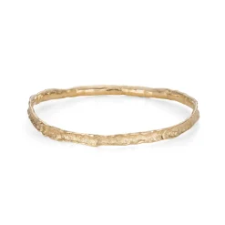 Wave Fine Bangle 9ct Gold