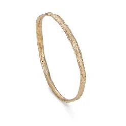 Wave Fine Bangle 9ct Gold